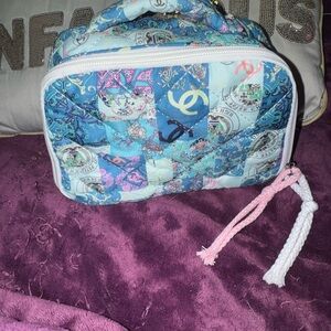 Multicolor Quilted Cosmetic Bag